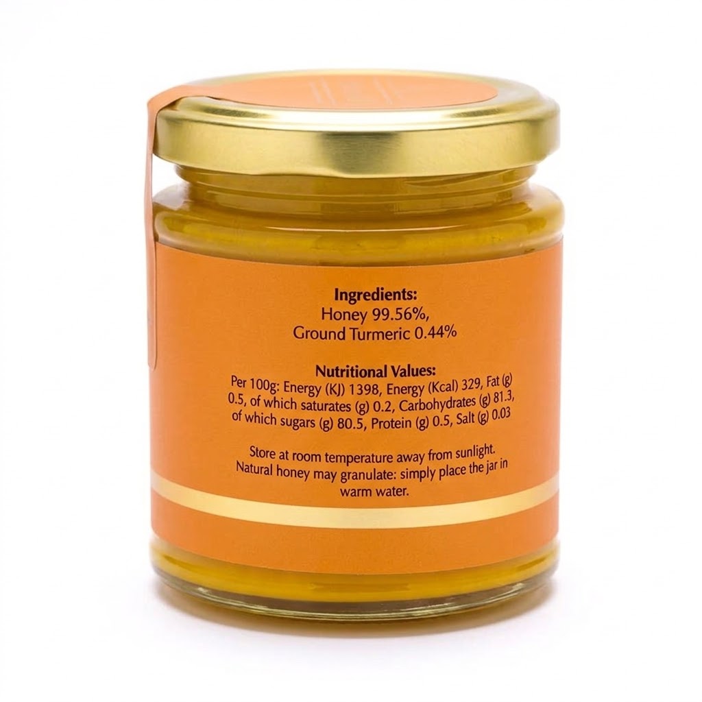 Turmeric Infused Honey - 100% British